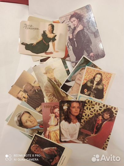 Карманные календари артисты 47 штук