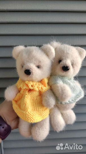 Игрушка вязаная Мишка Тедди, ручная работа