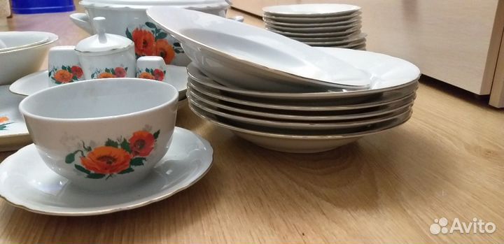 Набор столовой посуды.Сервиз гдр