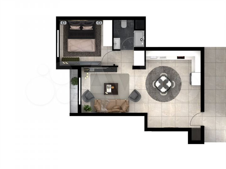 2-к. квартира, 55 м² (Кипр)