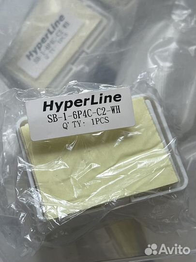 Телефонная розетка rj12 (Hyperline Тайвань)