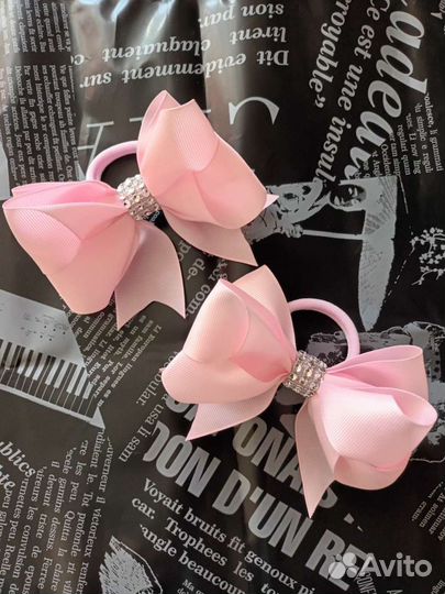 Бантики однотонные