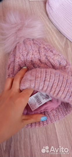 Шапки для девочки 52-54