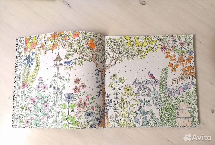 Таинственный сад Дж. Бэсфорд раскраска антистресс