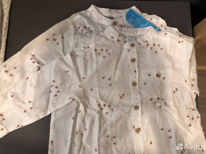 Рубашка детская для мальчиков 1,5-2 г, 2-3 г новая