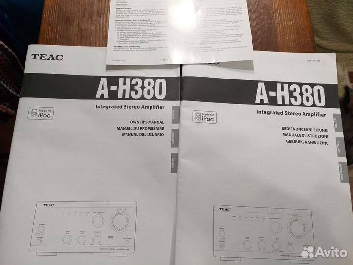 Усилитель teac A-H380