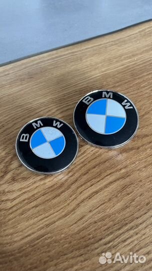 Логотип BMW 82 и 74мм (перед зад)