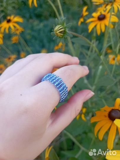 Кольцо из бисера