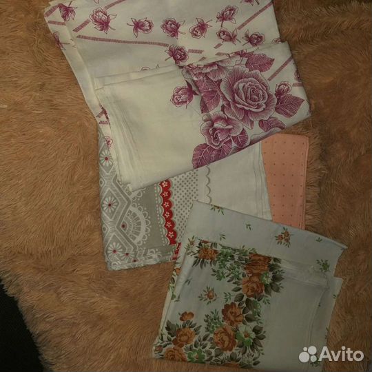 Ткани,простыни,подзоры,скатерть СССР