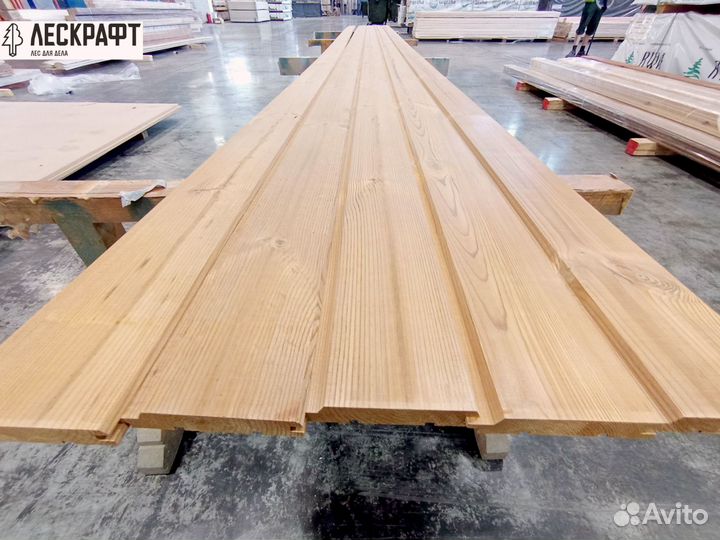 Имитация бруса 20*146*3000 сорт B ангарская сосна