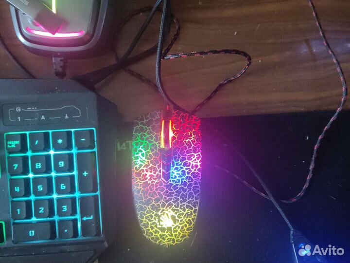 Игровой набор мышка, клавиатура, наушники