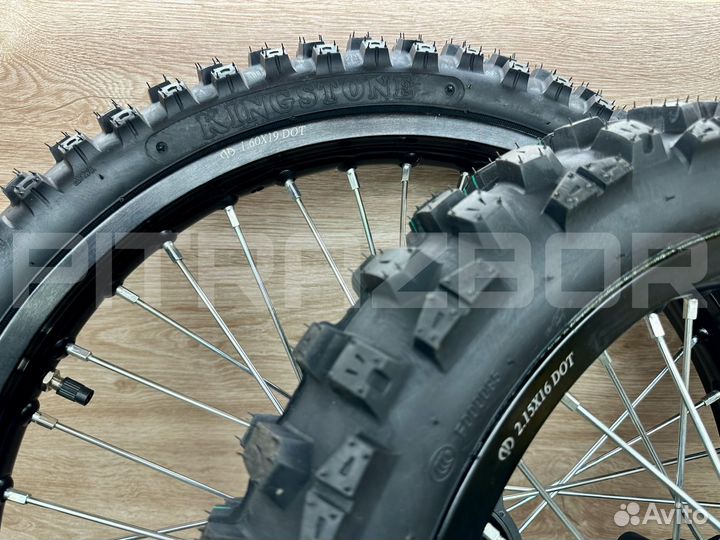 Компл. алюминиевых колёс 19/16 (в сборе), питбайк