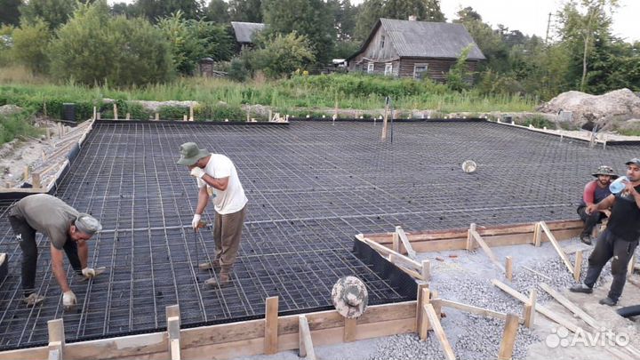 Отсыпка участка, планировка, озеленение