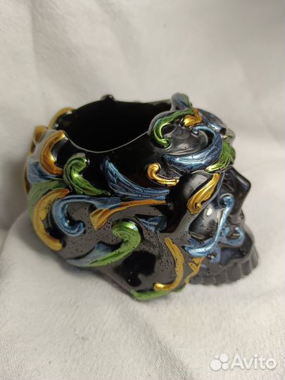 Череп эпоксидная смола ручная работа