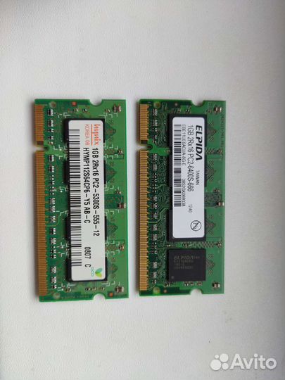 Оперативная память ddr2 1gb для ноутбука