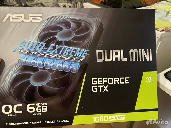 Видеокарта asus gtx 1660 super dual mini