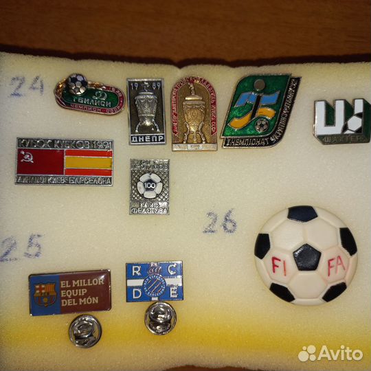 Значки футбольных клубов СССР, России, зарубежья