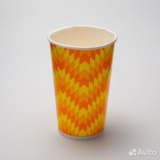Стакан картонный 400-550мл 1-сл. для холодных нап