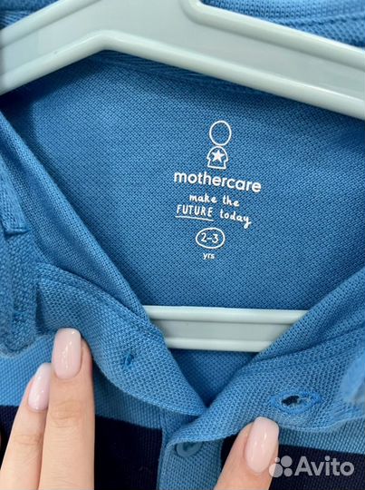 Mothercare новая футболка поло 98