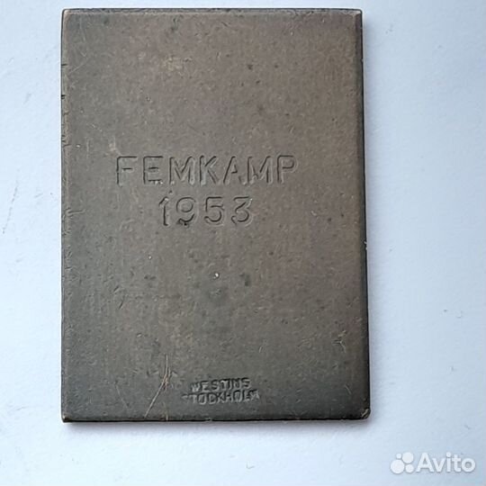 Старинный значок Klubb Mästerskap