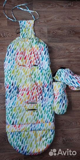 Зимний конверт в коляску leokid + муфта