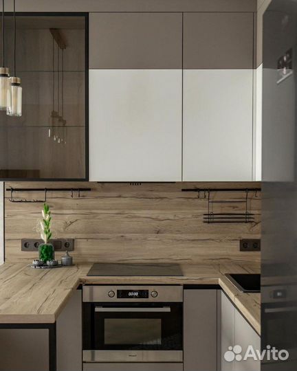 Кухня с барной стойкой