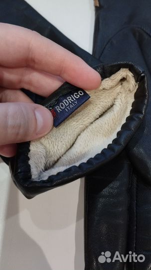 Перчатки женские кожаные