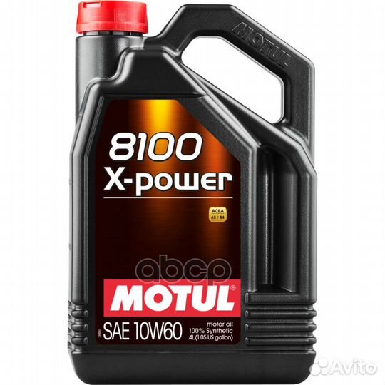 Масло 10W60 8100 X-power 4л motul