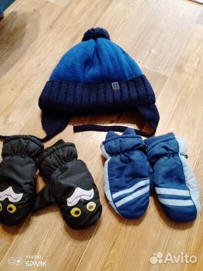 Шапка и перчатки