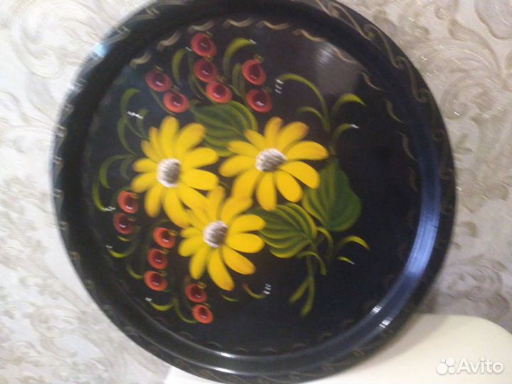 Поднос металлический Жостово СССР