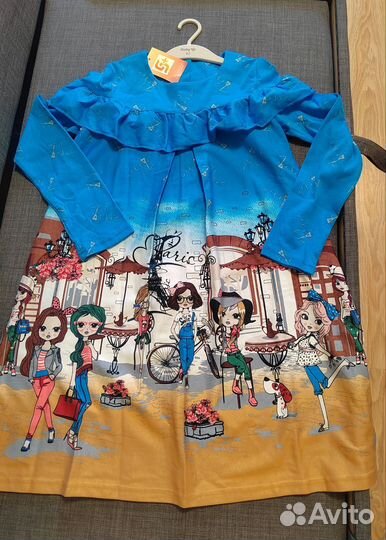 Новые платье с длинным рукавом на девочку