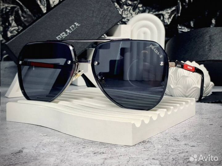 Очки Prada Aviator черные