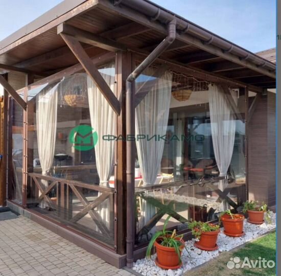 Мягкие окна для верады качественный монтаж