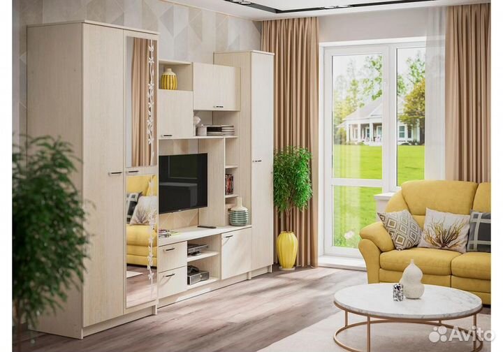 Готовые гостиные Аула сосна карелия - сосна карели