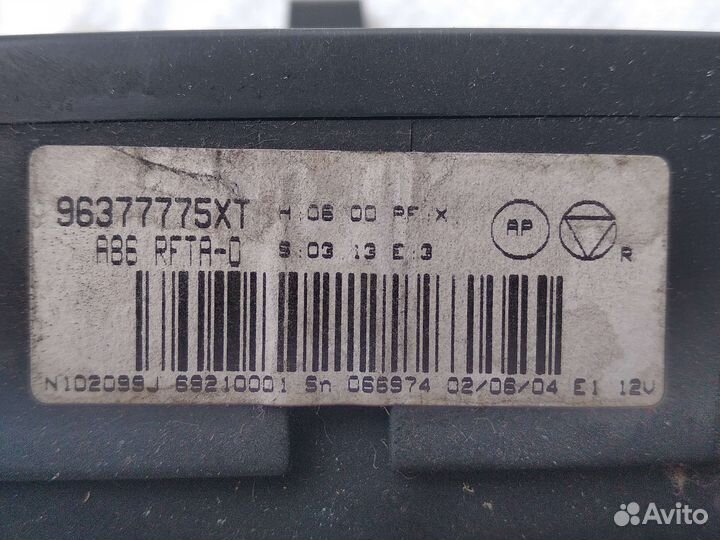 Блок управления климатом sitroen c3 c2