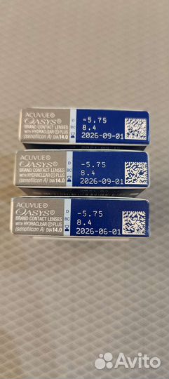 Линзы контактные acuvue oasys