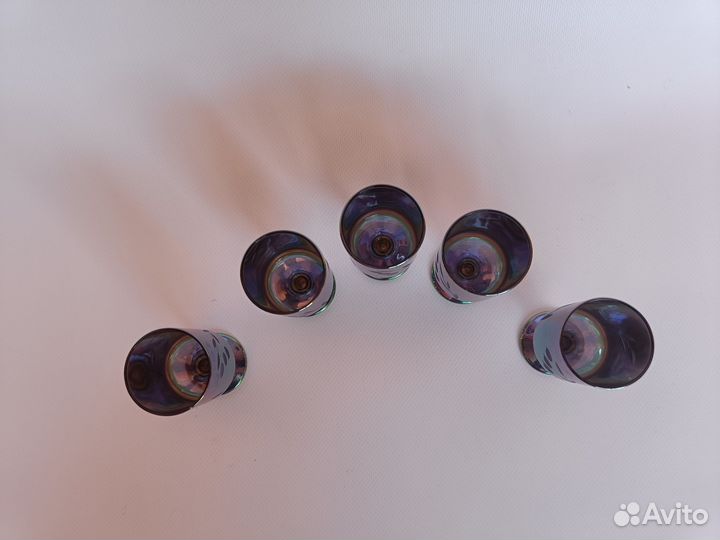 Рюмки цветное стекло СССР