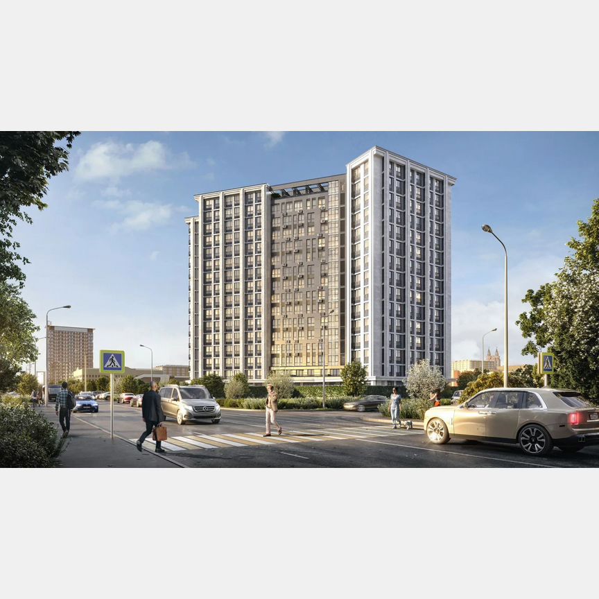 2-к. квартира, 42,6 м², 4/16 эт.