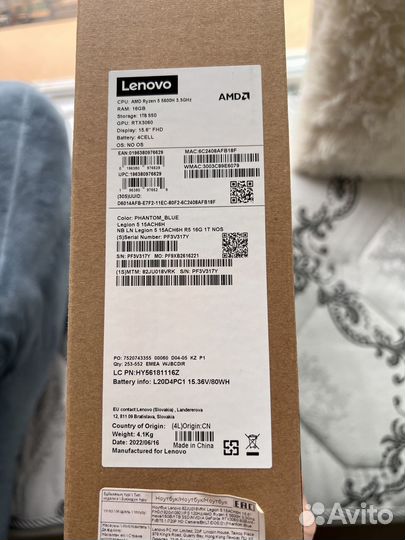 Ноутбук Lenovo Legion 5 игровой