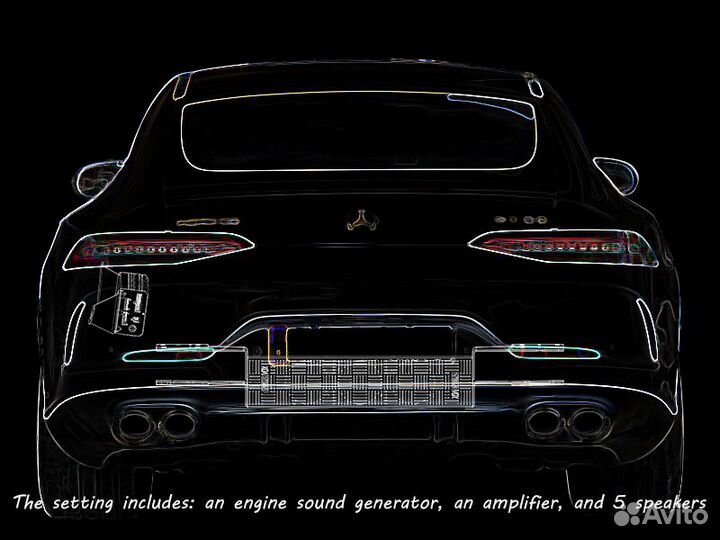 Активный выхлоп EngineVox Мерседес амг GT