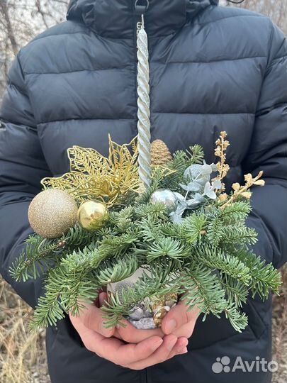 Новогодняя композиция из нобилиса