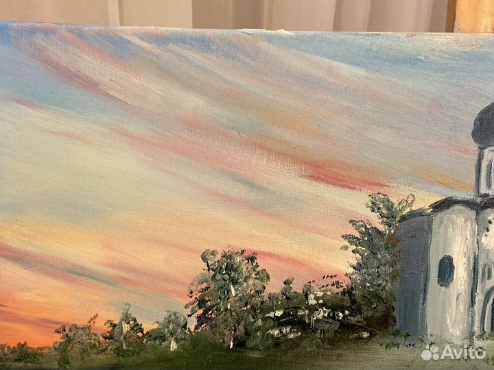 Картина маслом на холсте пейзаж