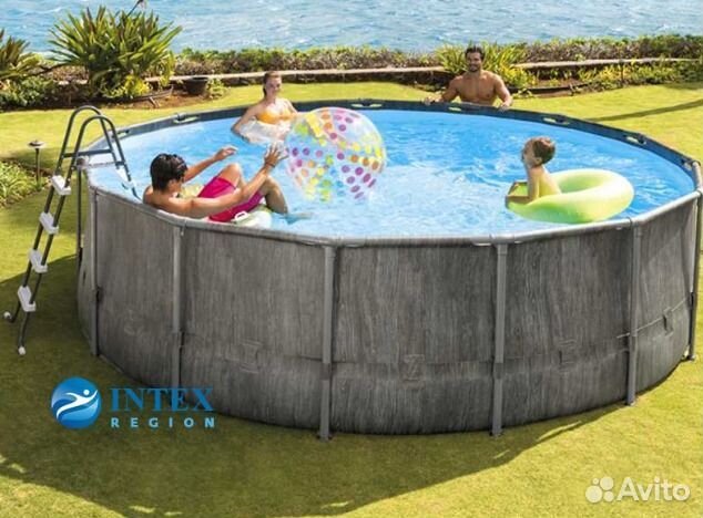Каркасный бассейн intex 4,57*1,22
