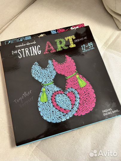 Набор для творчества Кошки String art новый