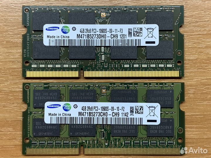 Память для ноутбука 4GB DDR3 1333MHz Samsung