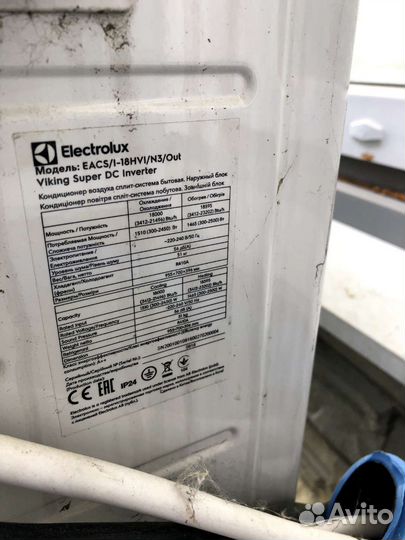 Сплит система electrolux inverter на 50m2