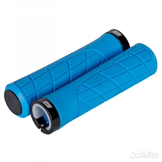 Грипсы 130мм, 1 замок, синие, STG HL-G316
