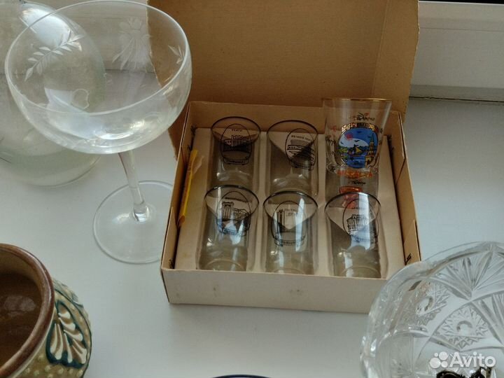 Хрусталь, бокалы, конфетницы