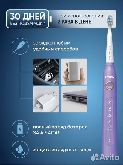 Электрическая зубная щетка новая