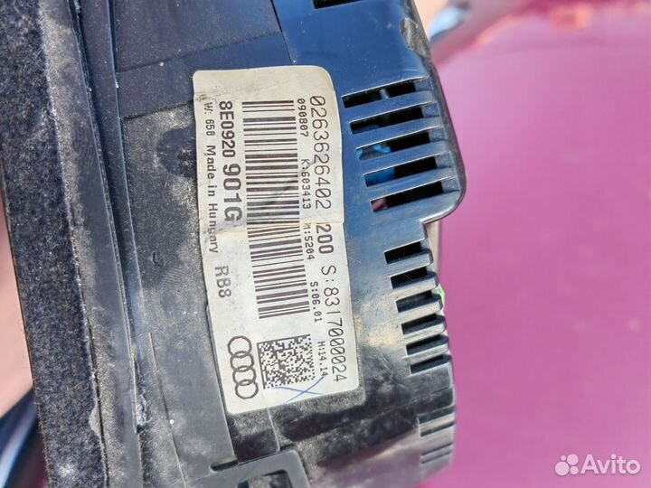 Приборная панель audi a4 b7